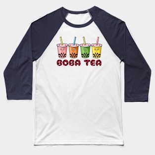 Kawaii Cute Boba Tea Baseball T-Shirt